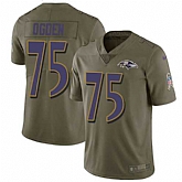 Nike Ravens 75 Jonathan Ogden Olive Salute To Service Limited Jersey Dzhi,baseball caps,new era cap wholesale,wholesale hats